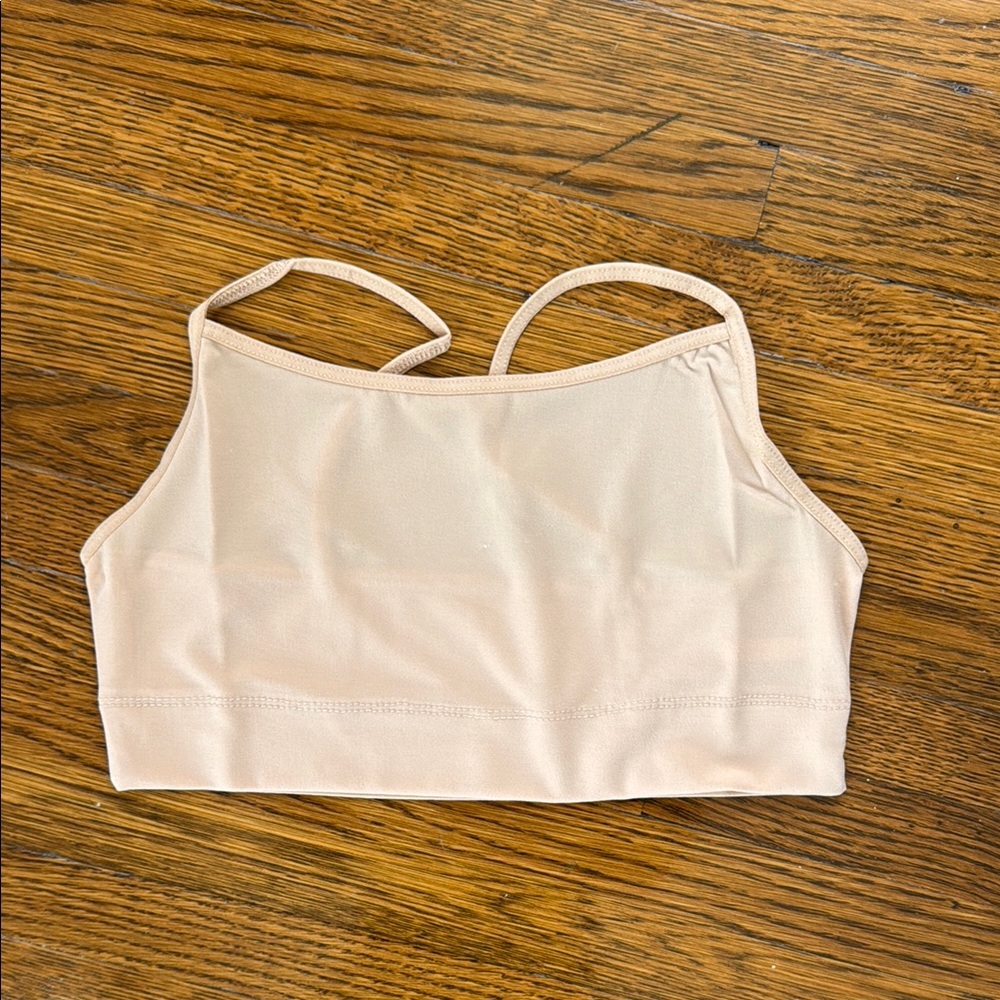 Nude color bralette or tube top